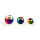 Tungsten Perlen -METALLIC RAINBOW-
