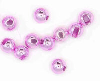 Tungsten Perlen mit Schlitz Metallic Hot Pink -10er Packung