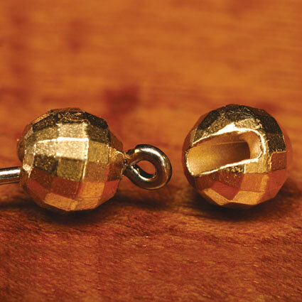 Tungsten Facetten Perlen mit Schlitz